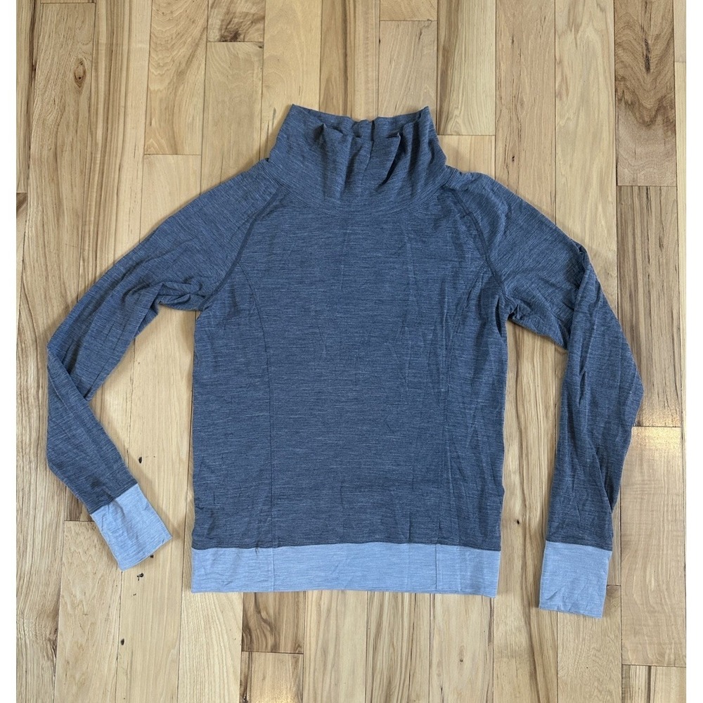 Dagsmejan Nattwarm Merino Tencel Sleep Top Thumbholes Gray Small